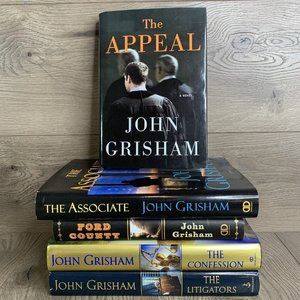 John Grisham 5 Hardcover Book Lot - Appeal Associate Ford County Confession
